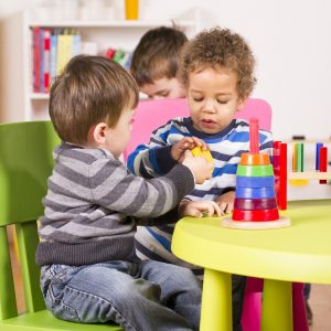 Children playing in the playroom